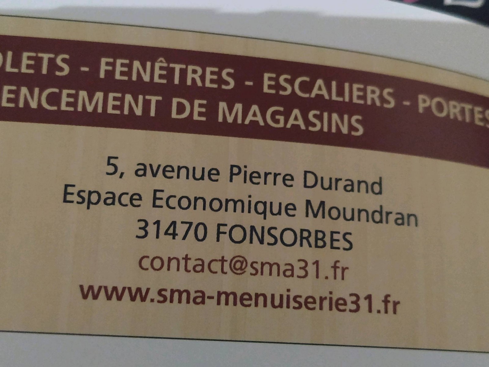 Menuiserie bois À Fonsorbes SMA Menuiserie