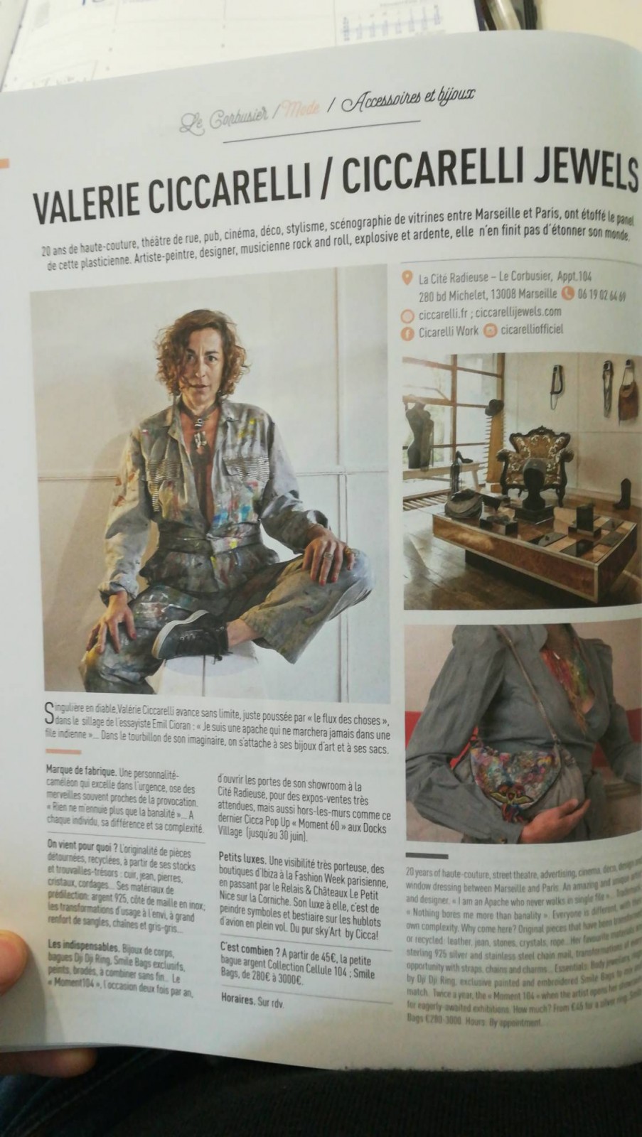 accessoires et bijoux 13008 Marseille Valérie cicarelli