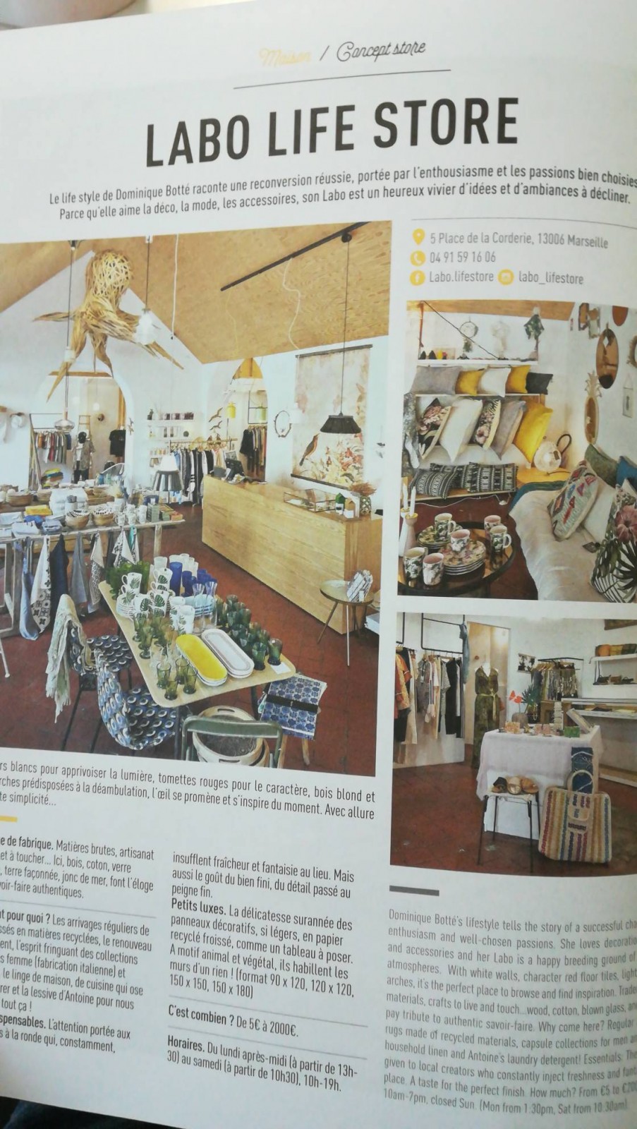 concept store 13006 Marseille labo life store