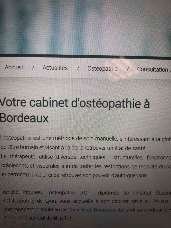 Trouver un ostéopathe pour personne âgée proche hôtel de ville