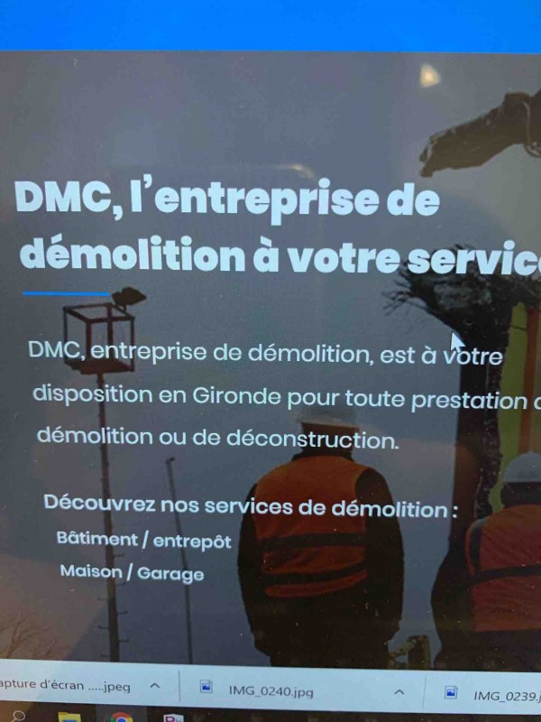 entreprise de démolition de bâtiments publics sur le bassin d’Arcachon  bassin d’arcachon  société DMC