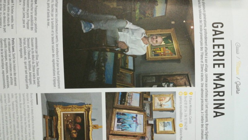 galerie d'art cassis proche de Marseille galerie Marina