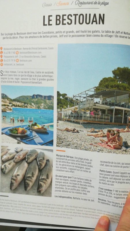 restaurant de plage cassis bord de mer restaurant le bestouan