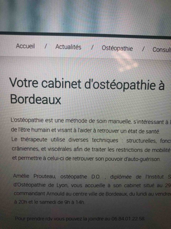 Trouver un cabinet d’ostéopathie pas cher à bordeaux centre ville
