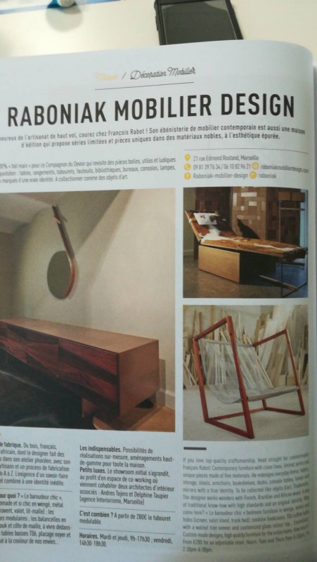 décoration mobilier Marseille centre-ville raboniak mobilier design