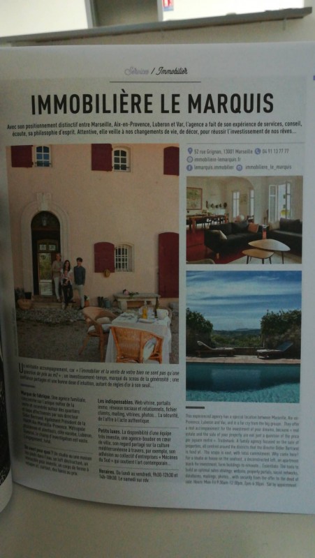 vente de bien immobilier Marseille 13001 immobiliere le marquis