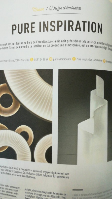 Vente de luminaires design Marseille 13006 pure inspiration