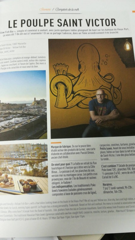 comptoir de la Mer Marseille 13007 le Poulpe Saint-Victor