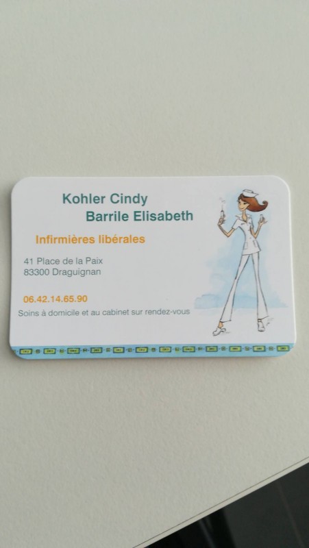 infirmière libérale Draguignan proche de Toulon Elisabeth barille