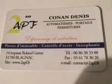 Dépannage et entretien d'un automatisme de portail à Blagnac Sas 2APF 